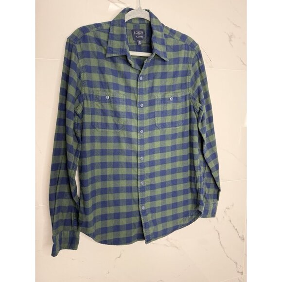 J.CREW Other - J. Crew Shirt Men's Medium Green Blackwatch Flannel Button Up Long Sleeve Casual